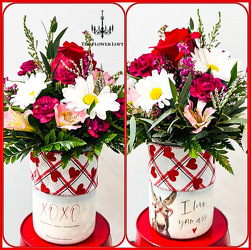 Burning Love From The Flower Loft, your florist in Wilmington, IL